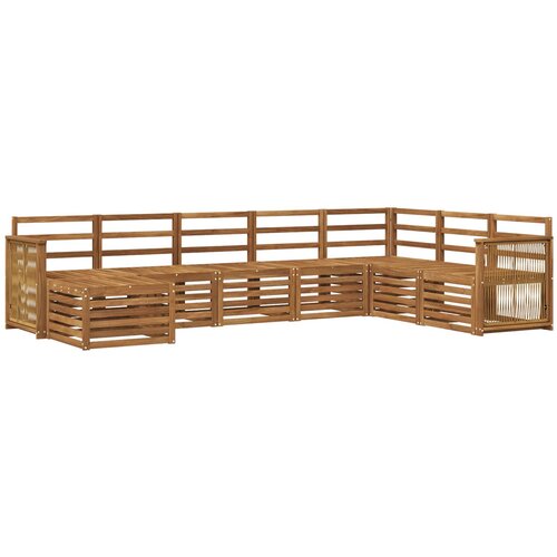 vidaXL Zunanja garnitura za sedenje 6 pcs Naravna Masiven les akacije, (5000282020) Cene