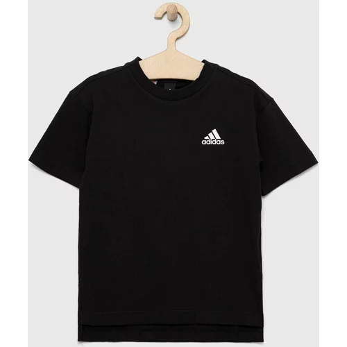 Adidas Dječja pamučna majica kratkih rukava boja: crna, s tiskom