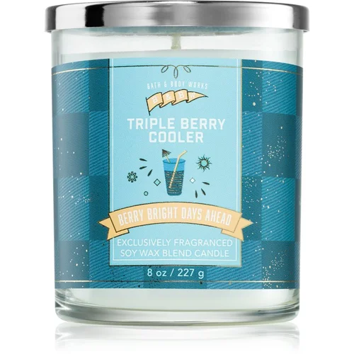 Bath & Body Works Triple Berry Cooler dišeča sveča 227 g