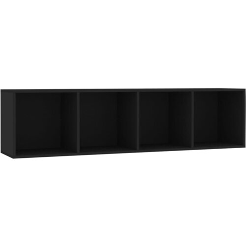 Maison Chic Knjižna omara - Knjižni regal črna 143x30x36 cm, (21723292) Slike