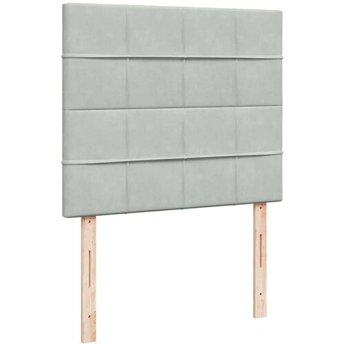 VidaXL okvir kreveta s madracima svijetlosivi 120x200cm bar&amp;scaron;unasti Slike