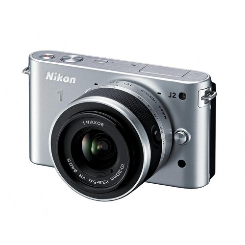  Rasprodaja-Nikon 1 J2 10,1 MP HD digitalni fotoaparat s 10-30 mm VR objektivom (srebrni) Cijene