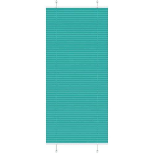 vidaXL Plisirana žaluzija petrolejno zelena 95x200 cm, širina blaga 94,4 cm, poliester, (5000297877) Cene