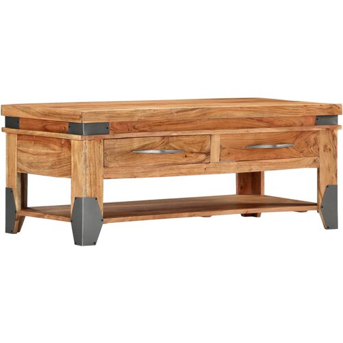  Stolić za kavu od masivnog bagremovog drva 110 x 52 x 45 cm Cene