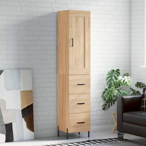 vidaXL Visoka omara sonoma hrast 34,5x34x180 cm inženirski les Cene