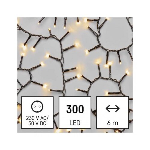 Emos LED božična veriga &amp;ndash; jež, 6 m, zunanja in notranja, topla bela, časovnik D4BW04 Slike