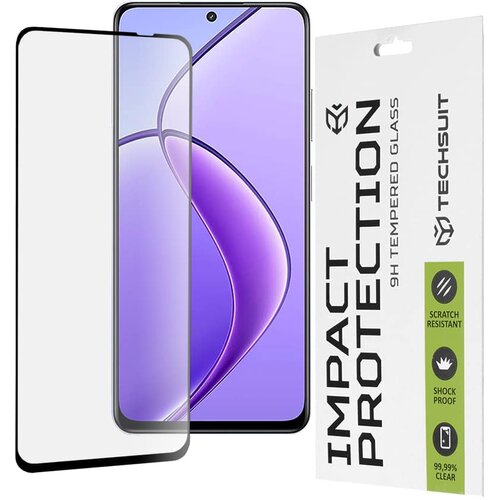Techsuit 111D Full Cover / Full Glue Glass za Realme 12 / 12x &ndash; črno Cene