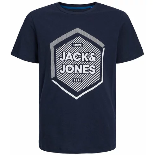 Jack & Jones Majica 12237030 Mornarsko modra Regular Fit