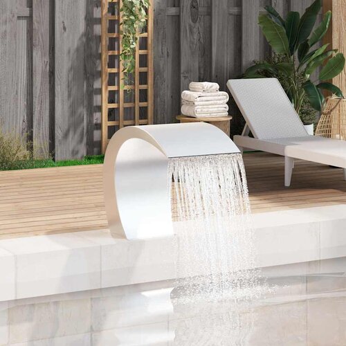  Vrtna fontana s vodopadom za bazen od nehrđajućeg čelika 45x30x60 cm Cijene