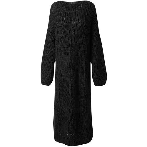 Monki Pletena haljina crna