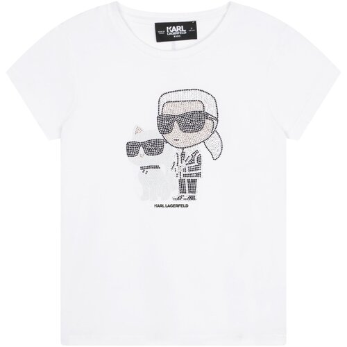 Karl Lagerfeld Majice s kratkimi rokavi - Bela Slike