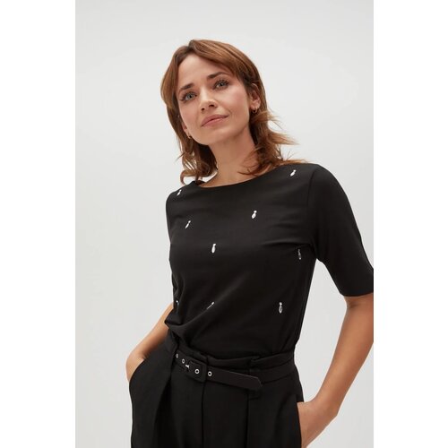 Marisse Women's Blouse Z-Ts-4537 Black Cene