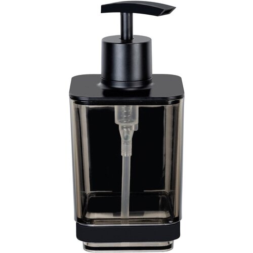 Wenko Crni plastičan samoljepljiv dozator sapuna 340 ml Quadro &amp;ndash; Slike