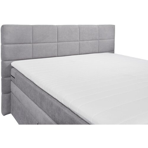 MID.YOU POSTELJA BOXSPRING 180 cm x 200 cm , svetlo siva Slike