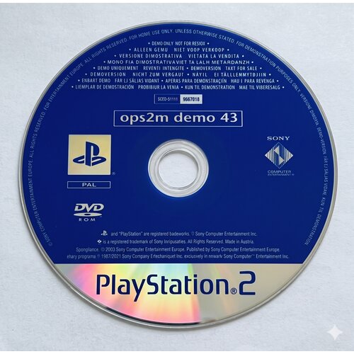  OPS2M Demo 43 - igra brez ovitka (PS2) - rabljeno Cene