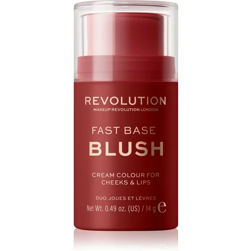 Makeup Revolution Fast Base toniran balzam za ustnice in lica odtenek Spice 14 g