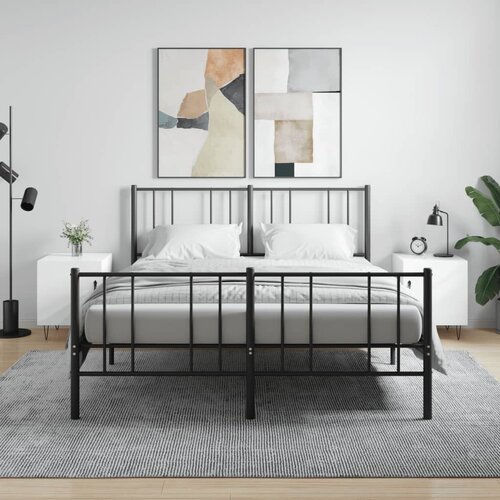 VidaXL Nočna omarica 2 kosa visok sijaj bela 40x40x50cm inženirski les Slike