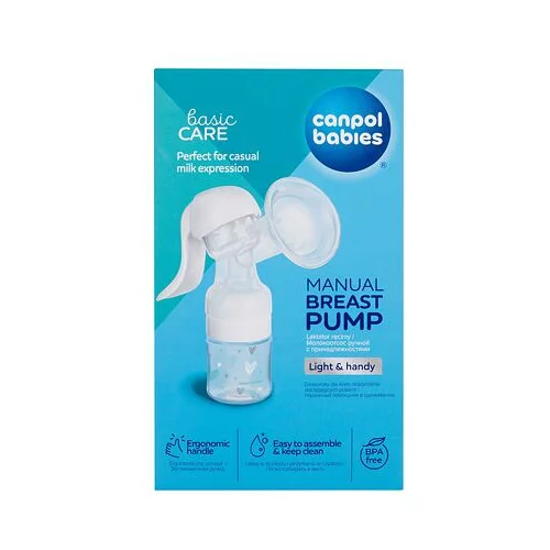Canpol Basic Care Manual Breast Pump ročna črpalka mleka 1 kos za ženske