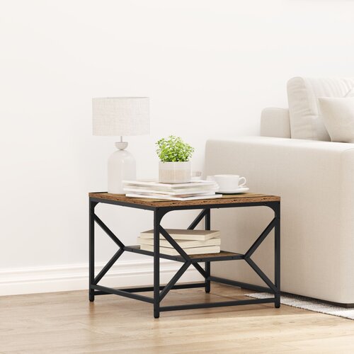 VidaXL Stari drvo Čvrsto obnovljeno drvo i metal 51 x 50 x 40 cm Slike