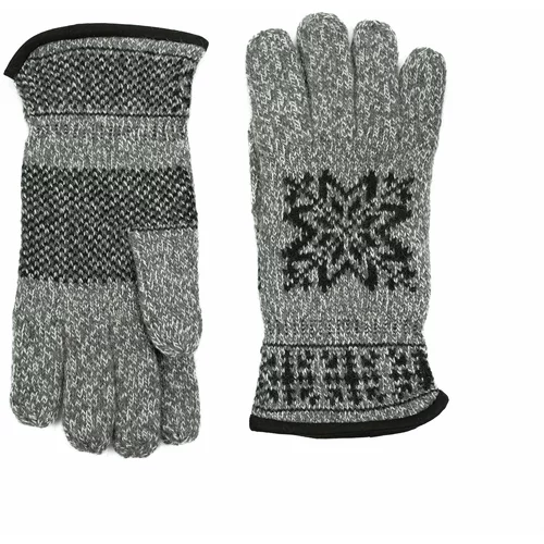 Art of Polo Man's Gloves Rk23463-1 Black/Light Grey