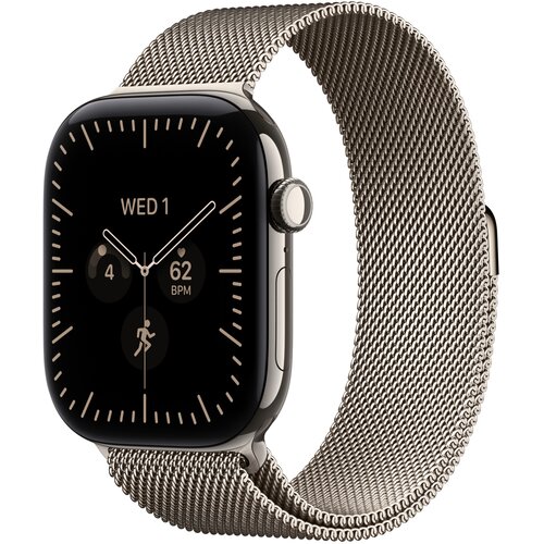 Apple Watch Series 12 Cellular 46mm iz MJGQ4ZR/A Ohi&scaron;je titana Naravni pas Milanaise Naravni Cene
