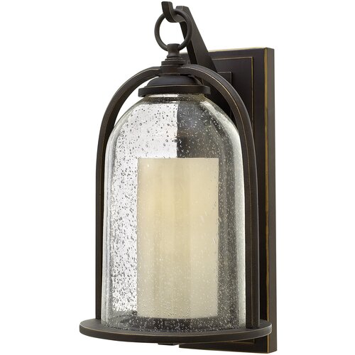 Elstead Lighting Elstead Quincy 1 luč za zunanjo stensko svetilko srednje velikosti, oljno drgnjena bronasta, IP44, E27, (22099998) Cene