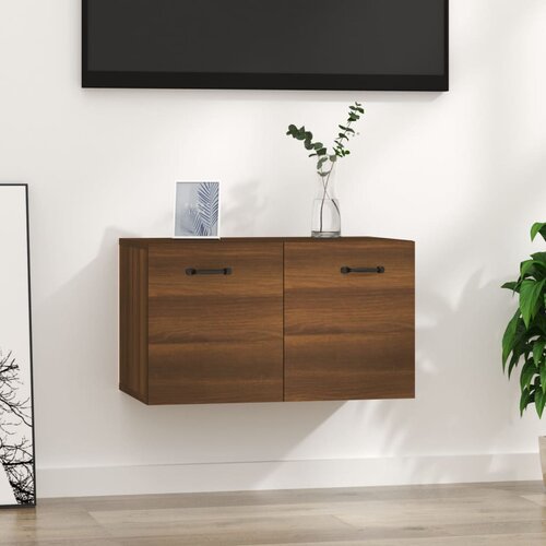 VidaXL Zidni ormarić smeđi hrast 60x36,5x35 cm konstruirano drvo Slike