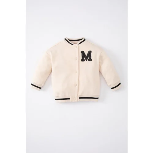 Defacto Baby Girl College Collar Bomber Cardigan