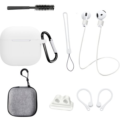 INF Osemdelni komplet belega ohi&scaron;ja za AirPods 4. generacije, (5000074668) Cene