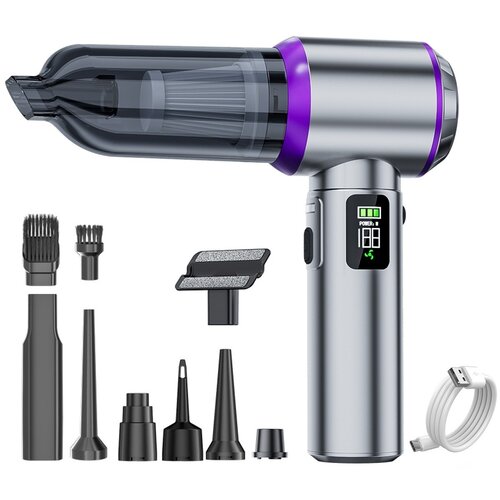 INF Ročni avto sesalnik s 100W brezkrtačnim motorjem in 16000Pa Purple+grey, (5000505660) Slike