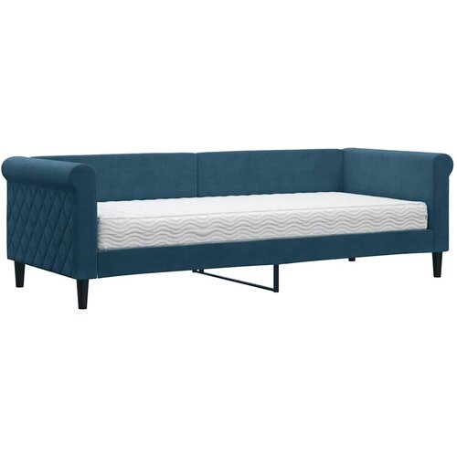  Dnevni krevet s madracem plavi 80 x 200 cm bar&amp;scaron;unasti Slike