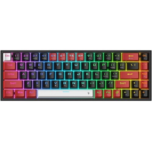 Redragon Keyboard - Castor K631rgb Pro Wired/wireless/bt Mechanical Red Switch Cene