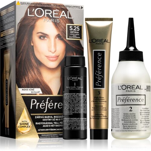 L´Oréal Paris préférence Récital boja za kosu za obojenu kosu za sve tipove kose 60 ml nijansa 5,25-M2 Antigua Cijene