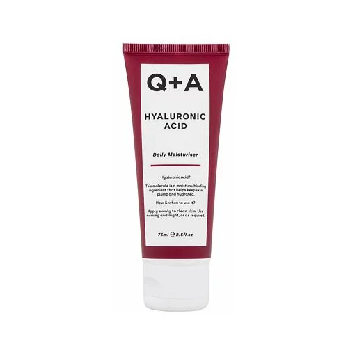 Q+A hyaluronic acid daily moisturiser vlažilna krema za obraz 75 ml za ženske