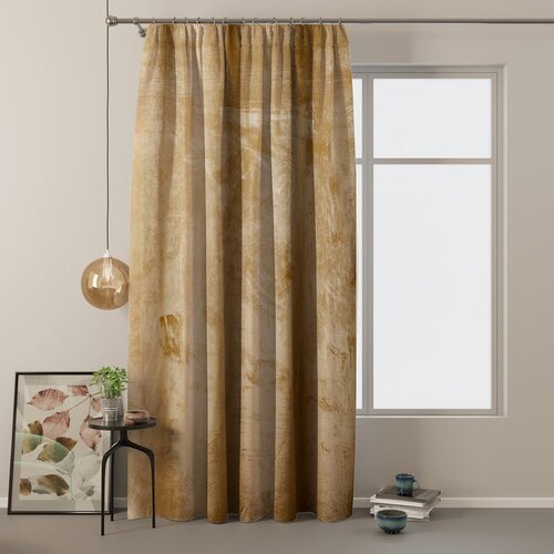 Restilo Rumena žametna zavesa AmeliaHome Velvety Simple, 245 x 140 cm Slike