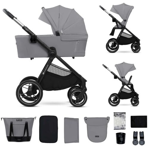 Kinderkraft kolica za bebe 2U1 NEA 2 PLATINUM GREY Slike