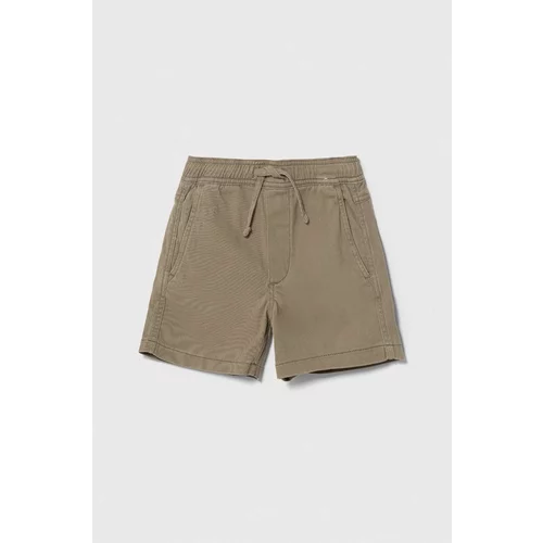 Abercrombie & Fitch Dječje kratke hlače boja: zelena, podesivi struk