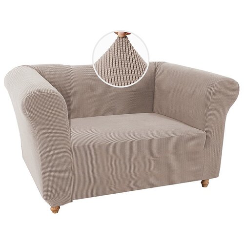 INF Retro Tufted Enosedežna Prevleka za Kavč - Protizdrsna Raztegljiva Za&scaron;čita Khaki, (5000326972) Cene