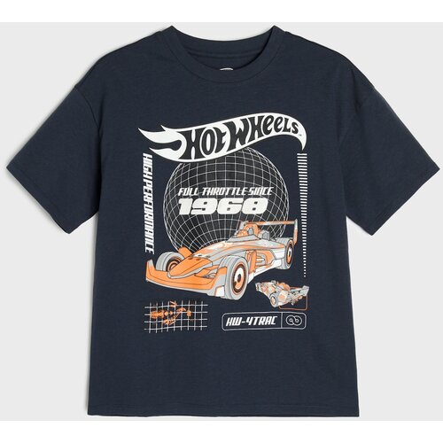 Sinsay Pamučna oversize majica s printom Hot Wheels Slike