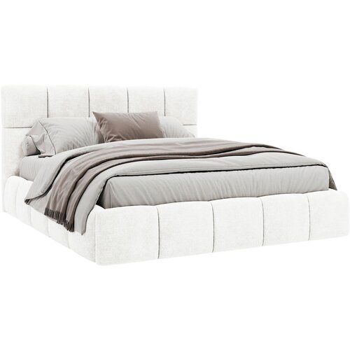 MID.YOU OBLAZINJENA POSTELJA 140 cm x 200 cm , les, tekstil, leseni material naravne barve Slike