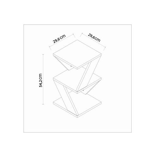 Hanah home Club sto Albeni, 29,6x54,2x29,6 cm, Bež Slike