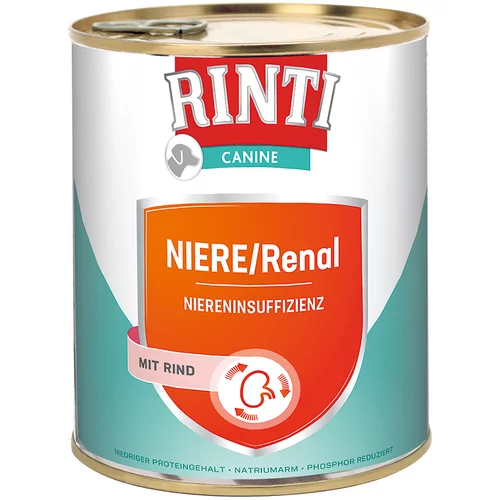 Rinti Canine Niere/Renal z govedino 800 g - 6 x 800 g