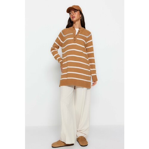 Trendyol Sweater - Braun - Relaxed fit Cene