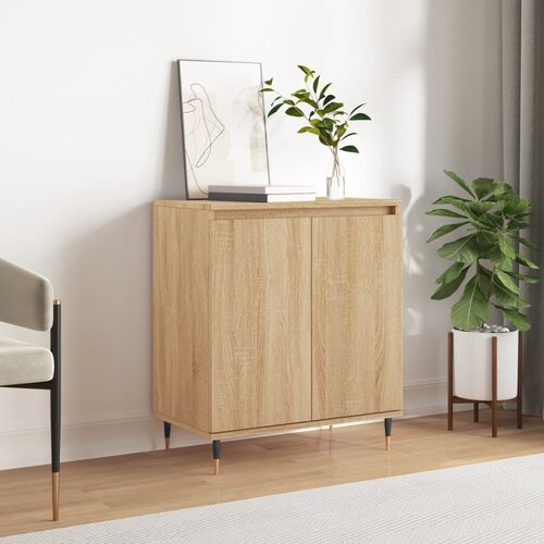 VidaXL Komoda sonoma hrast 60x35x70 cm inženirski les Slike
