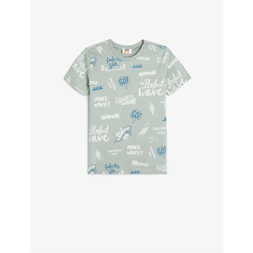 Koton T-Shirt Surf Printed Short Sleeve Crew Neck Cotton Slike