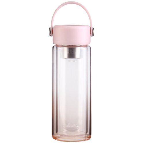 Vialli Design Rožnata steklena steklenica za vodo 350 ml Fuori &amp;ndash; Slike