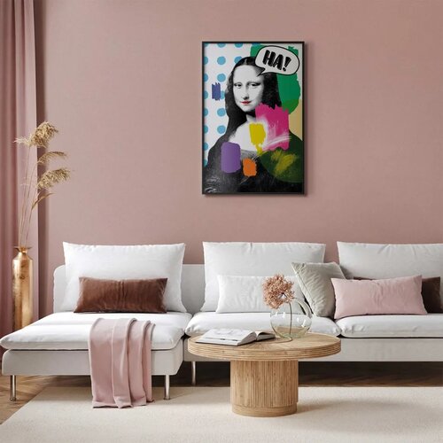  Plakat - Mona Lisa Pop-Art 60x90 Crni okvir Slike