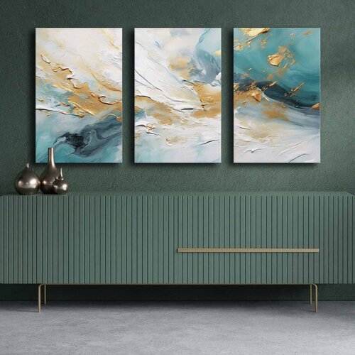 WALLXPERT dekorativno platno za slikanje u više boja 3P4570GSC-012 (set od 3 komada) Cene
