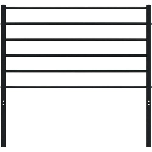 VidaXL Metalno uzglavlje crno 90 cm Slike