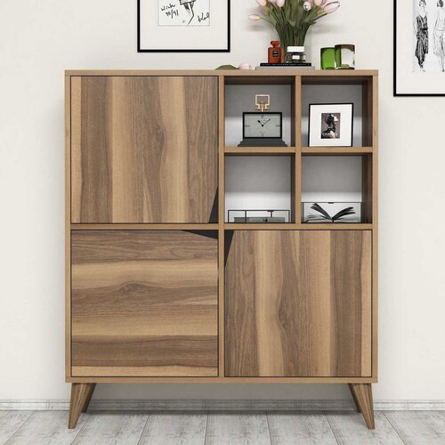 Hanah home Hanah Kućna komoda Pulse 100x115x30cm Orah Cene